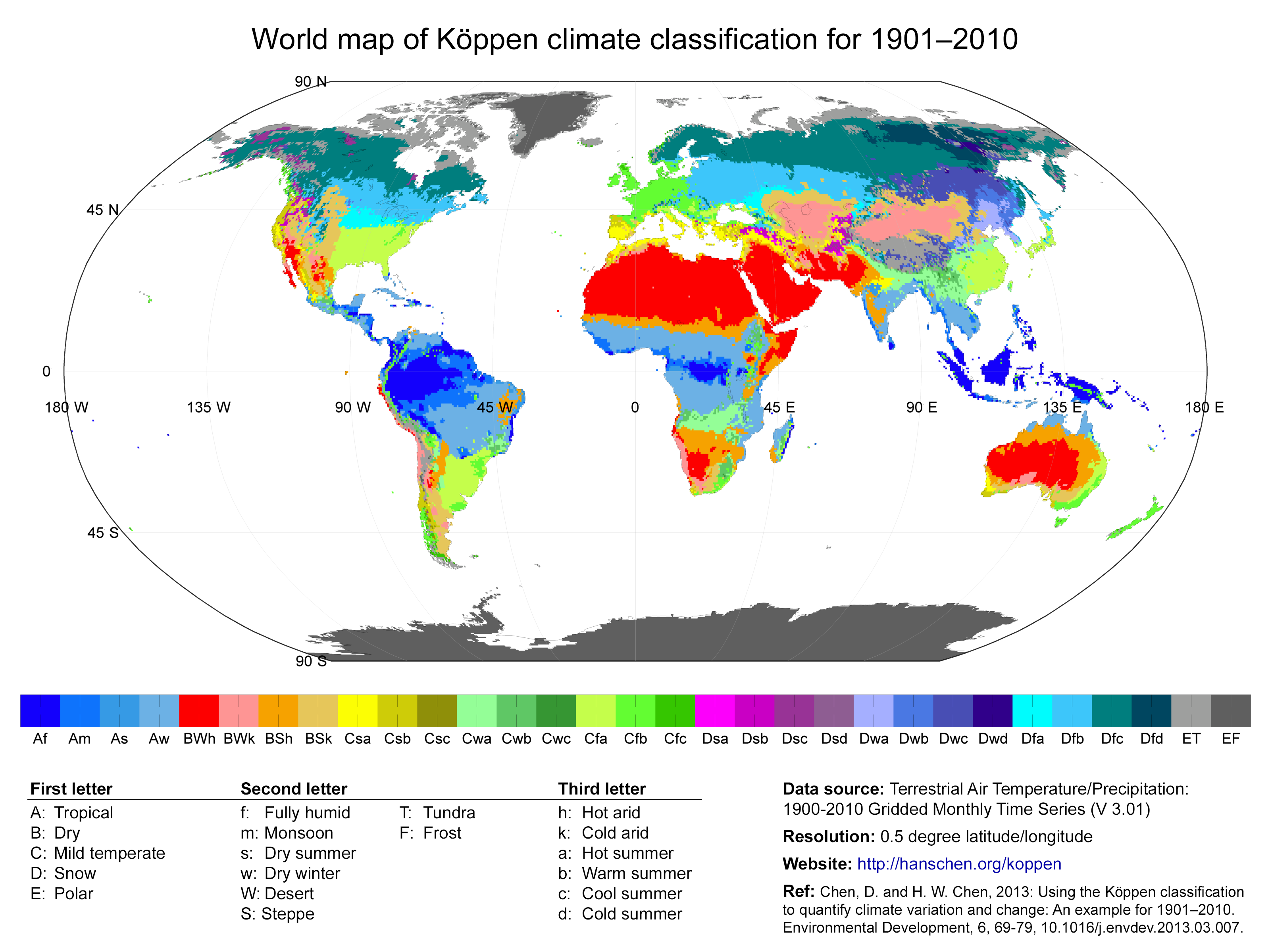 Koppen climate map, if you can't see the map then URL is broken!